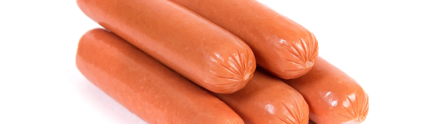 Zabiha halal beef frank hot dog cooked