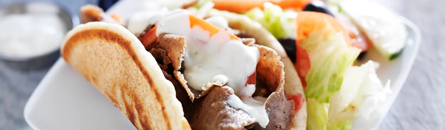 Zabiha halal cooked sliced beef gyro meat